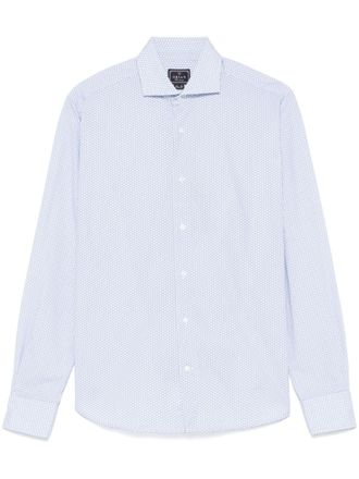 Orian graphic print shirt - men - Cotton - 39 - Blue