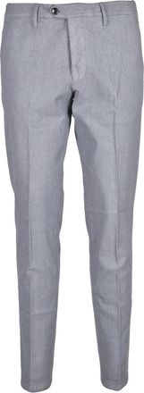 Michael Coal Coal Grey Stretch Pants with Tailored Fit