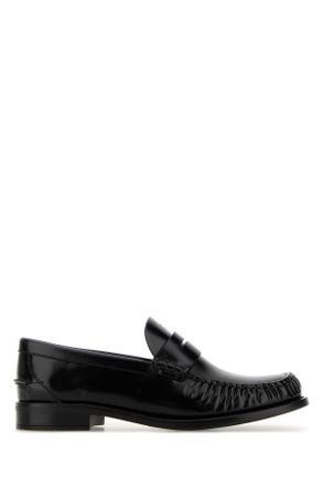Prada Black Leather Loafers