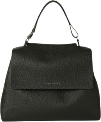 Orciani Sveva Media Soft - Dames - Handtassen - Zwart - ONE Size - Leer - Tassen