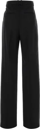 Saint Laurent Womens Avec Trousers Black Wool