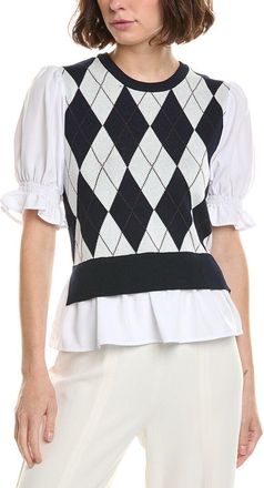 Nanette Lepore Mixed Media Top