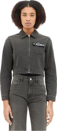 Coperni Denim Werkkleding Jas - Dames - Spijkerjassen - Grijs - M - Denim - Jassen