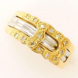 C&A Platinum Yellow Gold Yellow Gold (18K) Platinum 900 Band Ring (Pre-Owned)