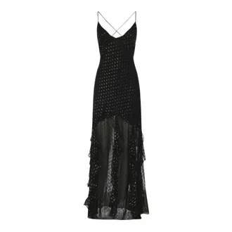 For Love & Lemons Maxi Dresses, female, Black, Size: XS Elea Maxi Dress