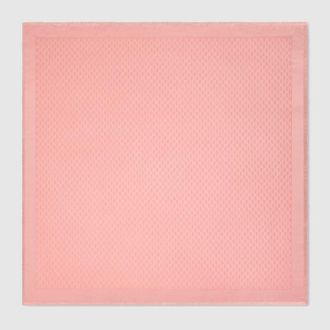 Gucci GG Silk Wool Shawl, Pink