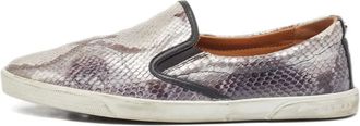 Jimmy Choo London Sneakers con effetto pelle di serpente - Grigio