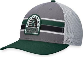 Top of the World Mens Top of the World Gray/Green Michigan State Spartans Aurora Trucker Adjustable Hat at Nordstrom