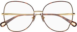 Chlo&eacute; Butterfly Full Rim Eyeglasses - Gold