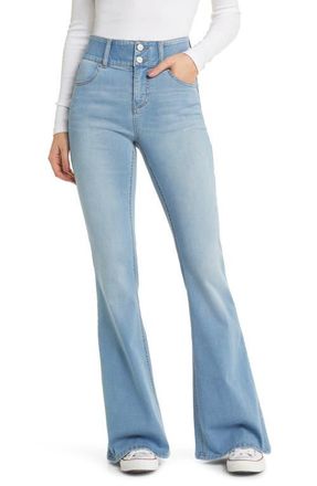 1822 Denim Fit & Lift High Waist Flare Jeans in Fabie at Nordstrom, Size 25