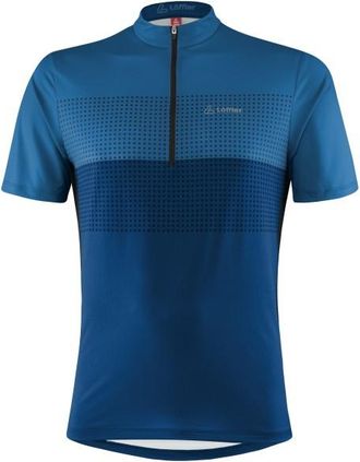 LOEFFLER Bike Shirt Half-Zip Sparta Velotrikot f&uuml;r Herren | blau