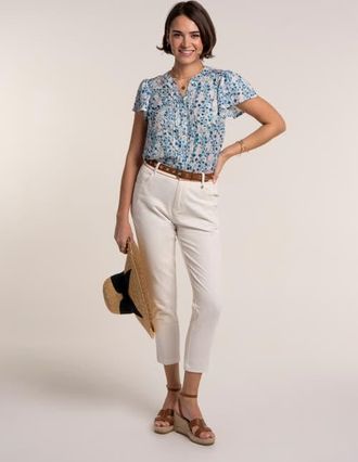 Brakeburn Bianca Blouse in Cream at Nordstrom, Size 12