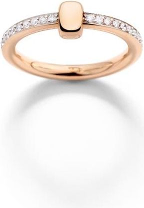 POMELLATO Together Diamond Pav&eacute; Ring in Rose Gold/diamond at Nordstrom, Size 6.5