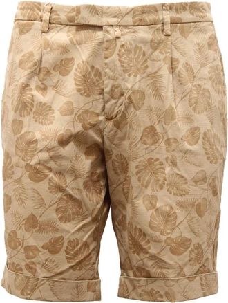 BRIGLIA 1949 Beige Bermuda Easy Shorts - Heren - Korte Broeken - Beige - S - Katoen - Korte Broeken