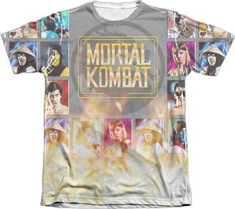 Gildan Mortal Kombat Klassic Choose Your Fighter Adult Poly/Cotton Short Sleeve Tee / T-Shirt