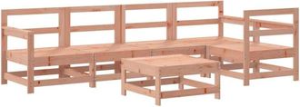 vidaXL 6 Piece Garden Lounge Set Solid Wood Douglas vidaXL
