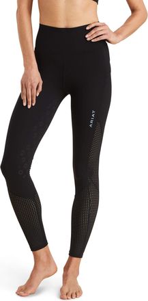 Ariat Womens Breathe Eos Half Grip TightRiding Breech in Black, Size X-Small, by Ariat