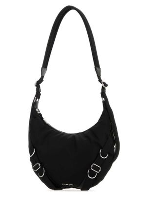 Givenchy Mens Black Nylon Blend Voyou Crossbody Bag 90 % Polyamide 10 Acrylic Borse A Tracolla