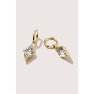 Otiumberg 14kt Gold Vermeil Kite Quartz Drop Earrings in Yellow Toned Gold at Nordstrom