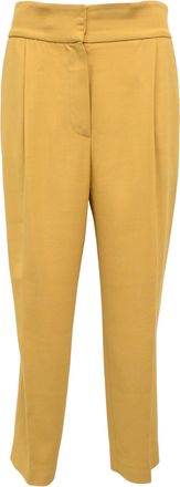 Brunello Cucinelli Straight Leg Pants in Yellow Polyester