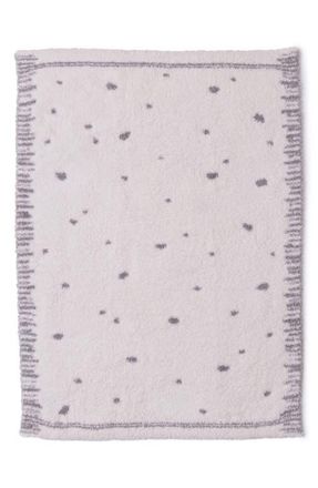 Barefoot Dreams CozyChic Dot Stroller Blanket in Cream-Pewter at Nordstrom