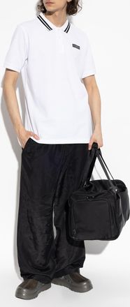 Iceberg Polo With Logo Patch, Mens, White