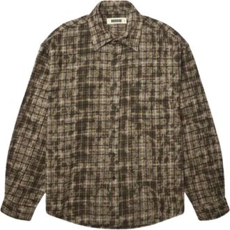 Woodbird WBJong Wash Check Shirt - Heren - Overhemden - Bruin - Maat: XS Katoen