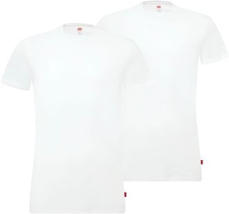 Levi's T-Shirt LEVIS, Herren, Gr. XXL, weiss (wei&szlig;), Single Jersey, Obermaterial: 95% Baumwolle, 5% Elasthan, unifarben, figurbetont normal, Rundhals, Shirts