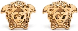 Versace Gouden Metalen Oorbellen - Dames - Oorbellen - Geel - ONE Size - Accessoires