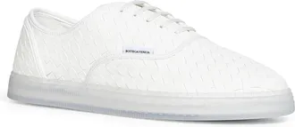 Bottega Veneta Mens Sneakers Serena Intrecciato Nappa White Lambskin Trainers