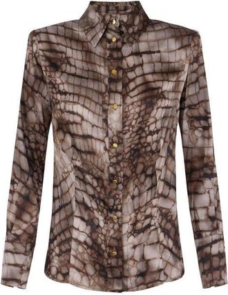 Elisabetta Franchi Mujer, Blusas y Camisas, Marr&oacute;n, Talla: XL