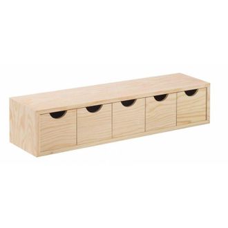 Astigarraga 4 X Cassettiera Mini 5 Cassetti 56x13xh12 Cm