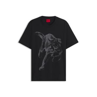 HUGO BOSS Cotton-jersey T-shirt with graphic print