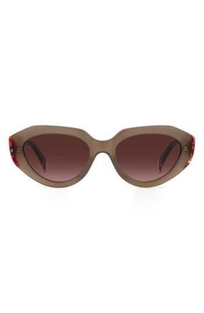 Missoni 53mm Round Sunglasses in Beige/Burgundy Shaded at Nordstrom Rack