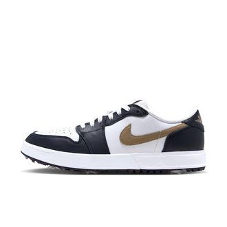 Nike Jordan Mens Air Jordan 1 Low G Spiked Golf Shoes in White | IQ3417-102