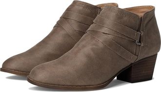 Life Stride Bryce Zip Short Boots Womens Boots Ash Grey : 6.5 W (C), Faux Leather