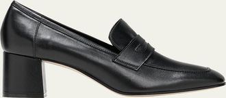 Sophique Essenziale Leather Heeled Penny Loafers