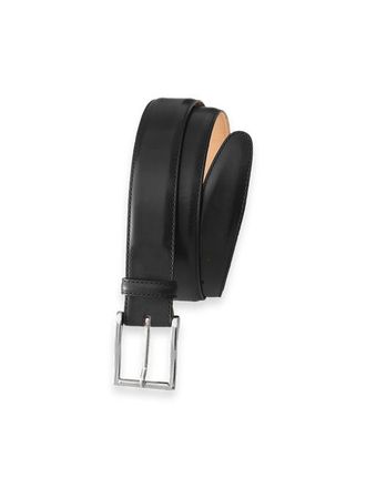 Paul Fredrick Leather Belt With Changeable Buckle in Black at Nordstrom, Size 34