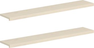 vidaXL Soglie Per Finestre 2 Pz Bianco 140 X 25 X 2 Cm Vidaxl