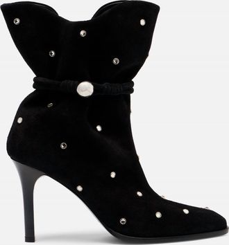 Isabel Marant Pre-Loved Womens Studded Leather Ankle Boots In Black