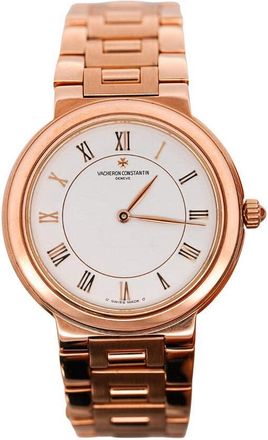 Vacheron Constantin Pre-owned Vacheron Constantin Patrimony Hand Wind Pink Dial Ladies Watch 31075/170R-7