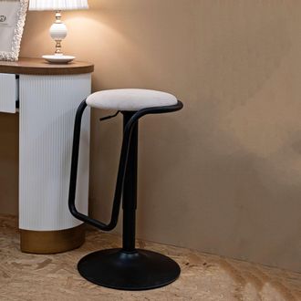 Dmora Silla De Jard&iacute;n, Regulable, Acolchada, Altura M&aacute;xima Del Asiento 83 Cm, 41x41x61h Cm Blanco Crema
