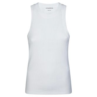 Victoria Beckham Tops, Dames, Wit, S, Katoen, Tank Top Costina