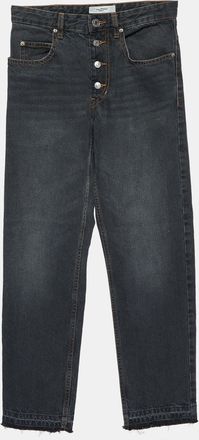 Isabel Marant &eacute;toile Charcoal Grey Denim Distressed Garance Jeans