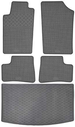 OEM Juego De Alfombrillas De Goma Para Peugeot 206 Hatchback (1998-2012) + Alfombrilla Para El Maletero
