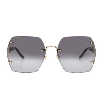 Gucci Grey Gradient Butterfly Ladies Sunglasses GG1562S 001 62