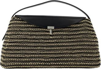 Toteme Handbags, female, Black, Size: ONE SIZE T-Lock Top Handle Purse