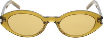 Saint Laurent Klassieke Zwarte Zonnebril - unisex - Zonnebrillen - Groen - 51 MM - Accessoires