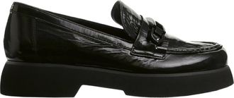 H&ouml;gl Zwarte Loafers voor Vrouwen - Dames - Loafers - Zwart - 37 1/2 EU - Leer - Schoenen