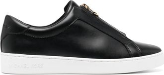 Michael Kors Keaton zip slip-on sneakers - women - Rubber/Other fibres/Other fibres - 6 - Black